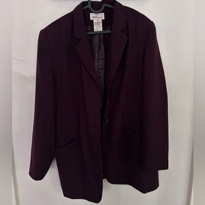 Worthington Plum Blazer